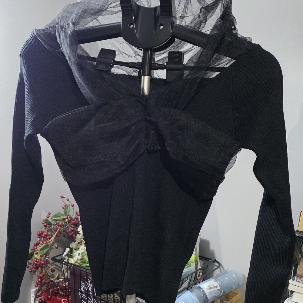 Elegant Black Women's Top